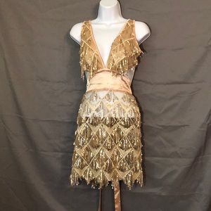 Flapper Style Open Back Dress